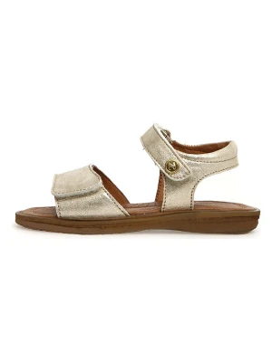 Naturino Skórzane sandały "Monet" w kolorze złotym rozmiar: 28