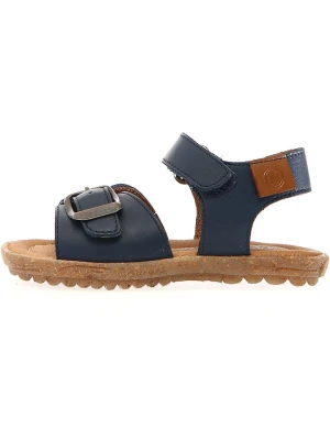 Naturino Skórzane sandały "Parin" w kolorze granatowym rozmiar: 32