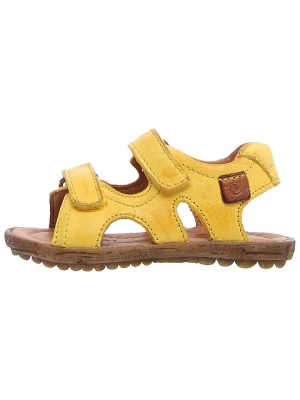 Naturino Skórzane sandały "Sky" w kolorze żółtym rozmiar: 32