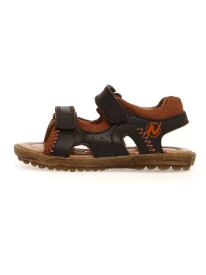 Naturino Skórzane sandały w kolorze brązowym rozmiar: 29