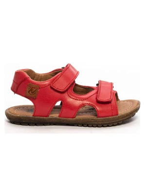 Naturino Skórzane sandały w kolorze czerwonym rozmiar: 15