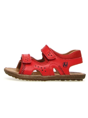 Naturino Skórzane sandały w kolorze czerwonym rozmiar: 32