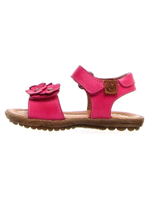 Naturino Skórzane sandały w kolorze różowym rozmiar: 27