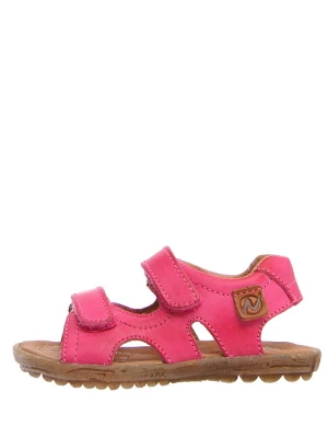 Naturino Skórzane sandały w kolorze różowym rozmiar: 32
