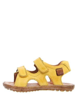 Naturino Skórzane sandały w kolorze żółtym rozmiar: 32