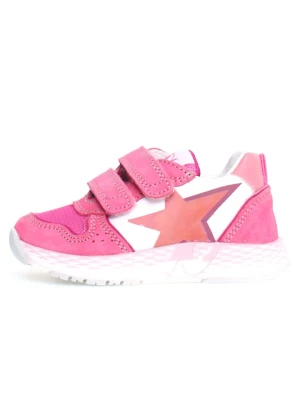 Naturino Skórzane sneakersy "Althidon" w kolorze różowo-białym rozmiar: 31