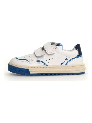 Naturino Skórzane sneakersy "Ariton 2" w kolorze białym rozmiar: 24