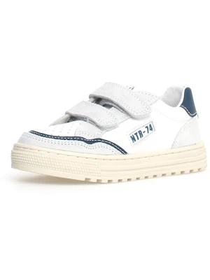 Naturino Skórzane sneakersy "Ariton" w kolorze białym rozmiar: 27