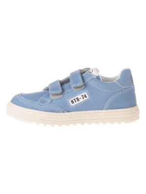 Naturino Skórzane sneakersy "Ariton" w kolorze niebieskim rozmiar: 31