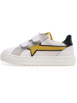 Naturino Skórzane sneakersy "Blitz" w kolorze białym rozmiar: 26