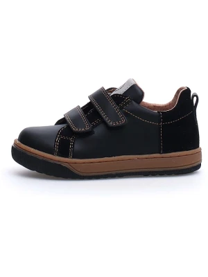 Naturino Skórzane sneakersy "Caleb" w kolorze czarnym rozmiar: 33