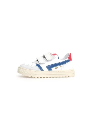 Naturino Skórzane sneakersy "Ceonia" w kolorze biało-niebieskim rozmiar: 35