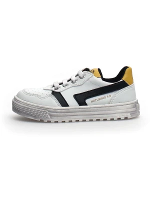 Naturino Skórzane sneakersy "Ceonia" w kolorze białym rozmiar: 38