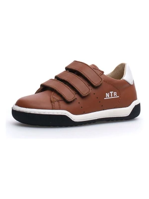 Naturino Skórzane sneakersy "Cliff" w kolorze jasnobrązowym rozmiar: 31