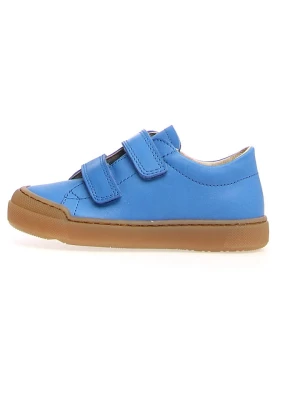 Naturino Skórzane sneakersy "Coco" w kolorze niebieskim rozmiar: 24