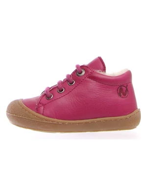Naturino Skórzane sneakersy "Coco" w kolorze różowym rozmiar: 25