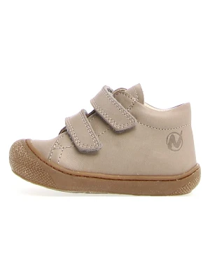 Naturino Skórzane sneakersy "Coco" w kolorze szarobrązowym rozmiar: 25