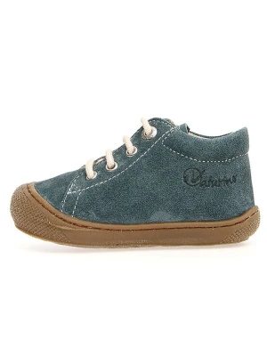 Naturino Skórzane sneakersy "Cocoon" w kolorze ciemnoturkusowym rozmiar: 26