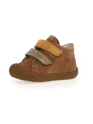 Naturino Skórzane sneakersy "Corkel" w kolorze jasnobrązowym rozmiar: 24