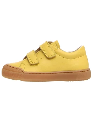 Naturino Skórzane sneakersy "Eindhoven VL" w kolorze żółtym rozmiar: 22