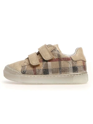 Naturino Skórzane sneakersy "Eindhoven" w kolorze beżowym rozmiar: 25