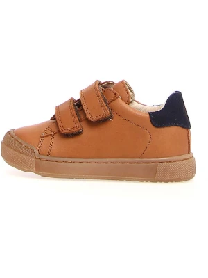Naturino Skórzane sneakersy "Eindhoven" w kolorze jasnobrązowym rozmiar: 30