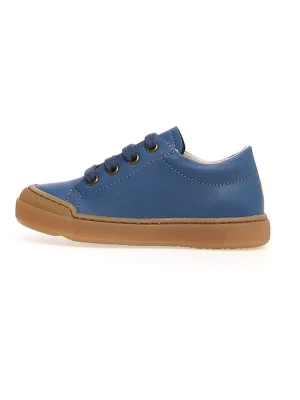 Naturino Skórzane sneakersy "Eindhoven" w kolorze niebieskim rozmiar: 27