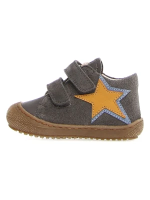 Naturino Skórzane sneakersy "Fley" w kolorze antracytowym rozmiar: 24