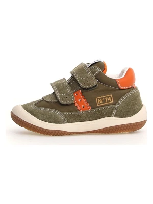 Naturino Skórzane sneakersy "Go" w kolorze khaki rozmiar: 25