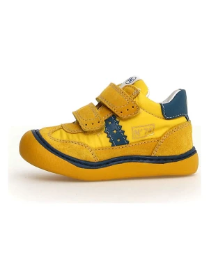 Naturino Skórzane sneakersy "Go" w kolorze żółtym rozmiar: 26