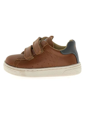 Naturino Skórzane sneakersy "Hasselt 2" w kolorze jasnobrązowym rozmiar: 25