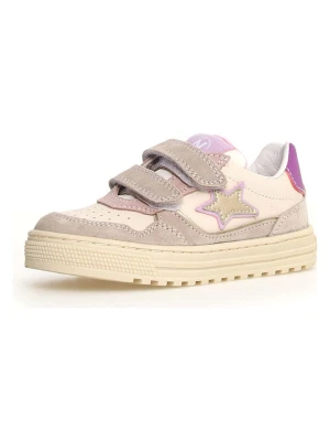 Naturino Skórzane sneakersy "Hess 3" w kolorze beżowym rozmiar: onesize