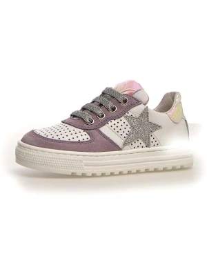 Naturino Skórzane sneakersy "Hess" w kolorze białym rozmiar: 38