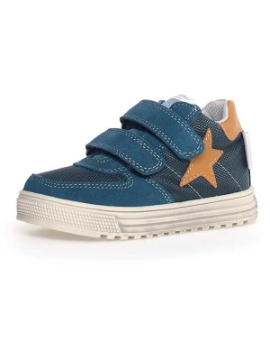 Naturino Skórzane sneakersy "Hess" w kolorze granatowo-niebieskim rozmiar: 27