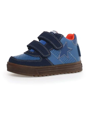 Naturino Skórzane sneakersy "Hess" w kolorze granatowo-niebieskim rozmiar: 26