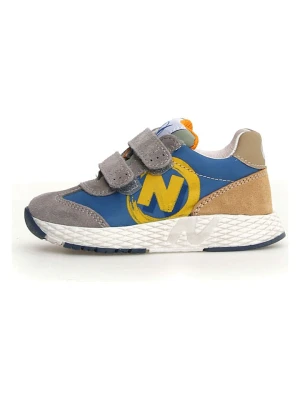 Naturino Skórzane sneakersy "Jesko 2" w kolorze szaro-niebieskim rozmiar: 35