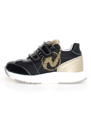 Naturino Skórzane sneakersy "Jesko 2" w kolorze złoto-czarnym rozmiar: 21
