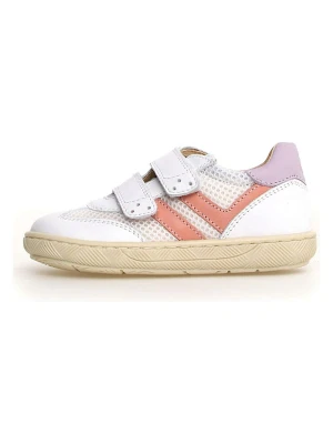 Naturino Skórzane sneakersy "Kevis" w kolorze białym rozmiar: 34