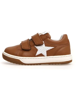 Naturino Skórzane sneakersy "Minds" w kolorze brązowym rozmiar: 38