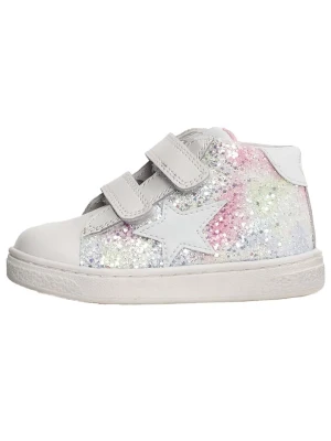 Naturino Skórzane sneakersy "Pinn" w kolorze białym rozmiar: 35