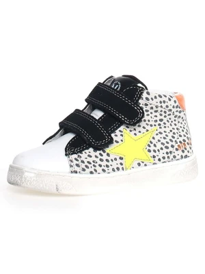 Naturino Skórzane sneakersy "Pinn" w kolorze czarno-białym rozmiar: 38