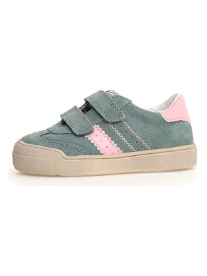 Naturino Skórzane sneakersy "Riby" w kolorze zielonym rozmiar: 32