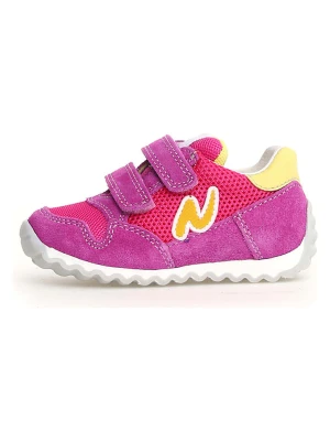 Naturino Skórzane sneakersy "Sammy 2" w kolorze fioletowym rozmiar: 25