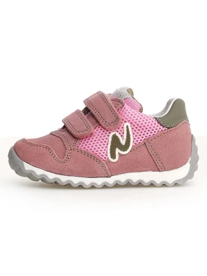 Naturino Skórzane sneakersy "Sammy 2" w kolorze jasnoróżowym rozmiar: 24