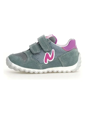 Naturino Skórzane sneakersy "Sammy 2" w kolorze zielonym rozmiar: 20