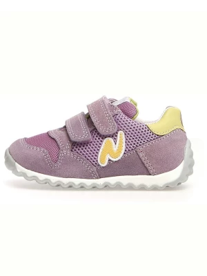 Naturino Skórzane sneakersy "Sammy" w kolorze fioletowym rozmiar: 32