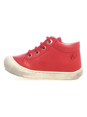 Naturino Skórzane sneakersy w kolorze czerwonym rozmiar: 23
