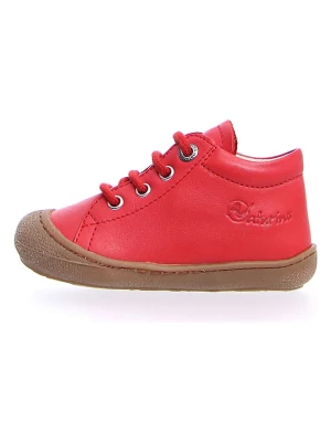 Naturino Skórzane sneakersy w kolorze czerwonym rozmiar: 24