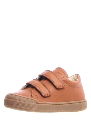 Naturino Skórzane sneakersy w kolorze jasnobrązowym rozmiar: 23