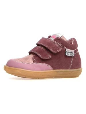 Naturino Skórzane sneakersy "Wakini" w kolorze fioletowym rozmiar: 26